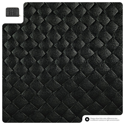 Italian Genuine Woven-Embossed Metallic Suede Wallet | Pesaro