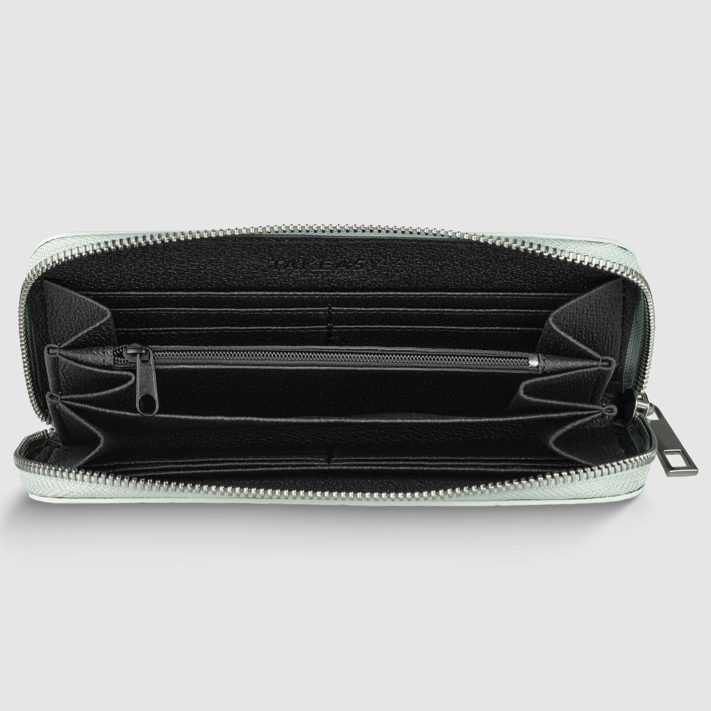 Italian Genuine Woven-Embossed Metallic Suede Wallet | Trento
