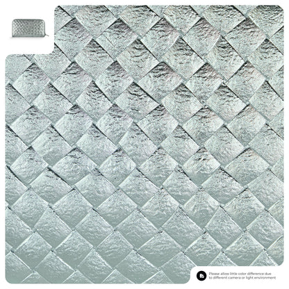 Italian Genuine Woven-Embossed Metallic Suede Wallet | Trento