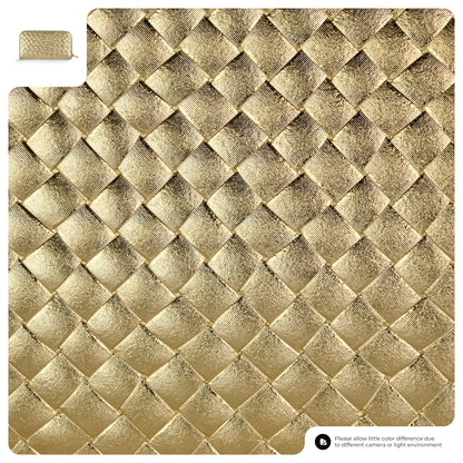 Italian Genuine Woven-Embossed Metallic Suede Wallet | Trento