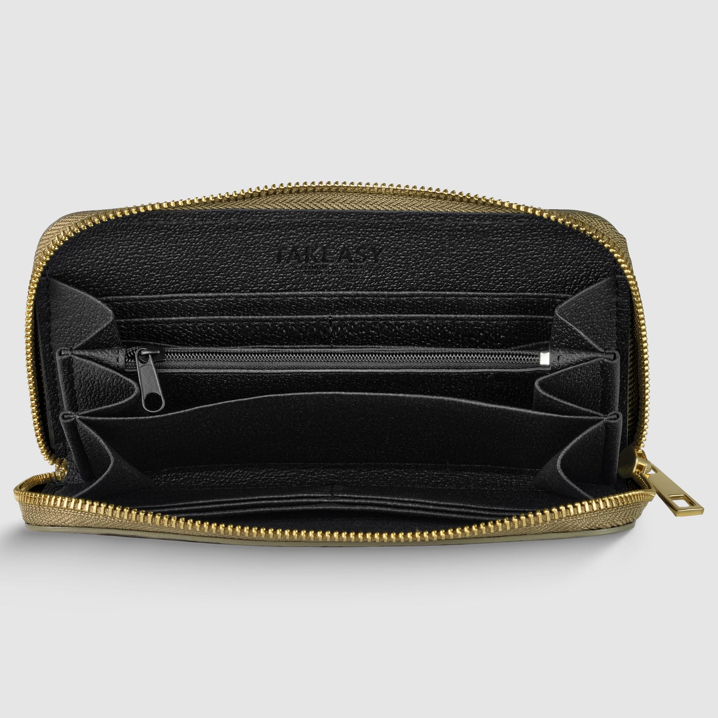 Italian Genuine Woven-Embossed Metallic Suede Wallet | Trento