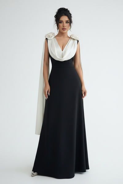 Two Tone Maxi Dress