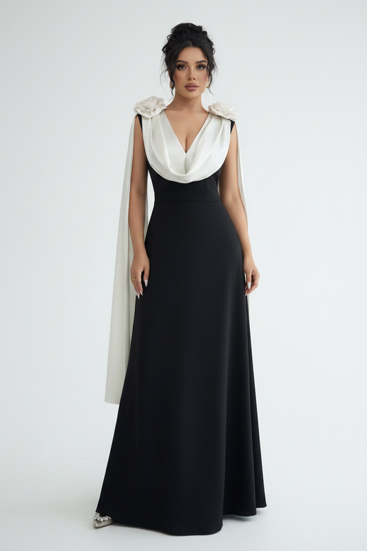 Two Tone Maxi Dress