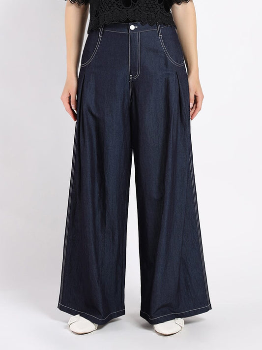 Wide Leg Baggy Denim Pants