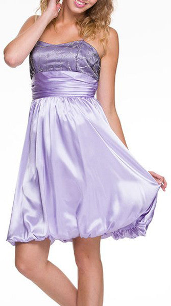 CLEARANCE - Juliet 2117 Short Knee Length Bubble Skirt Semi-Formal Dress