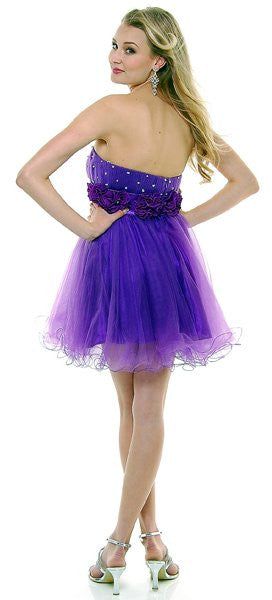 REBAJAS - Vestido corto de tul de corte A Cinderella Divine 414 (Talla 6)